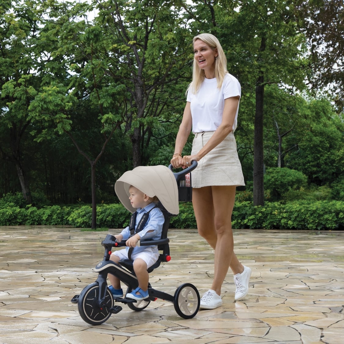 TRICICLO GLOBBER EXPLORER TRIKE 4 EN 1 CELESTE - 6