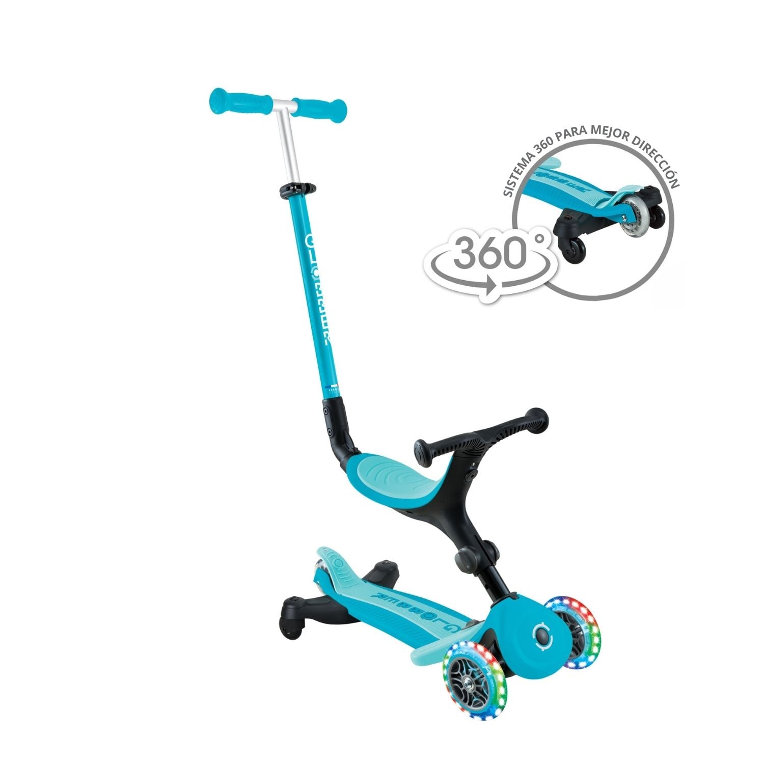 GO UP ACTIVE LED 360 CELESTE - 1