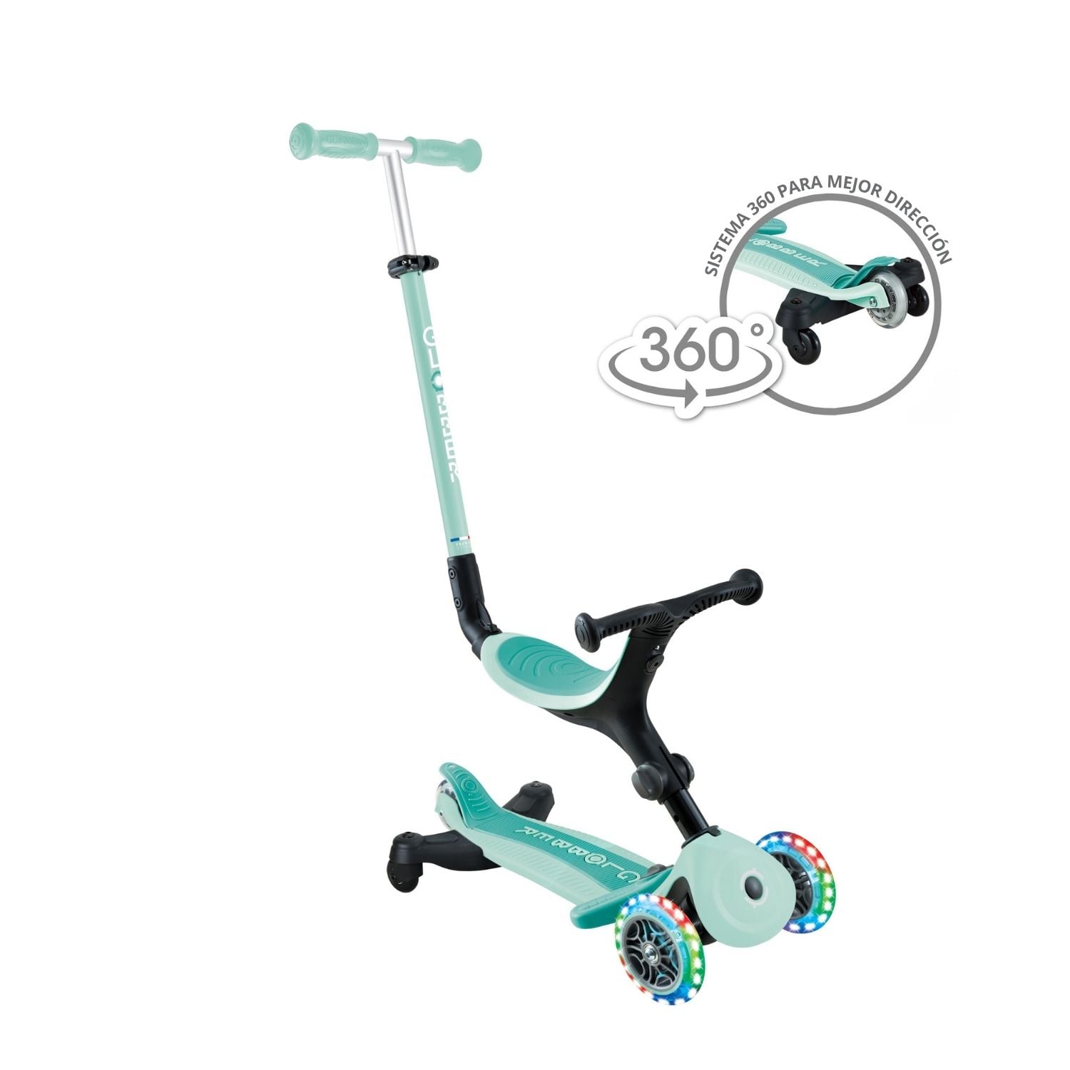 GLOBBER GO UP ACTIVE LED 360 MENTA - 1