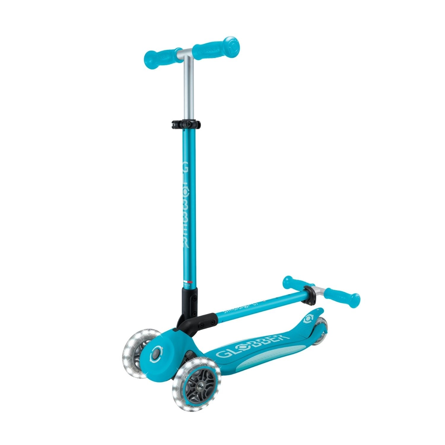 SCOOTER GLOBBER ELITE LED CELESTE - 2