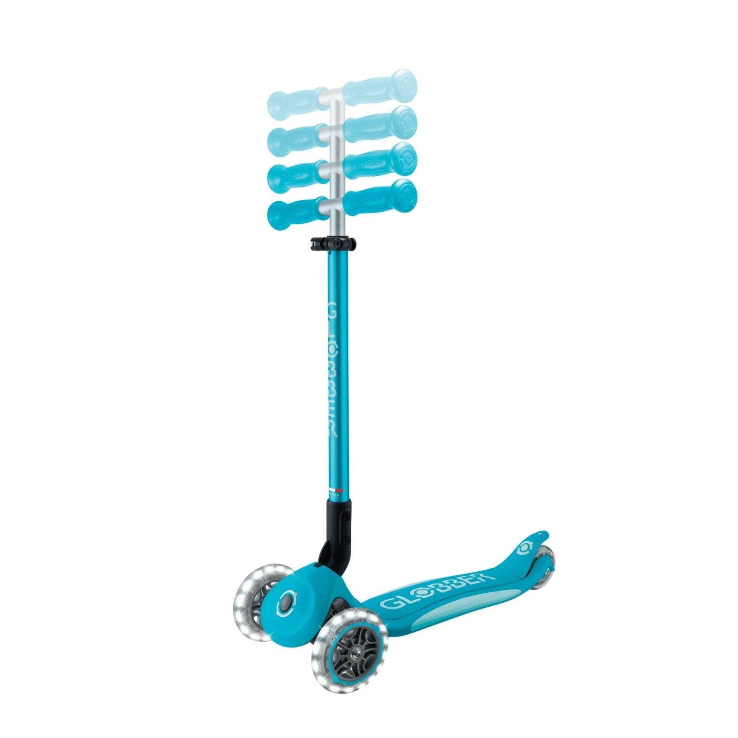 SCOOTER GLOBBER ELITE LED CELESTE - 3