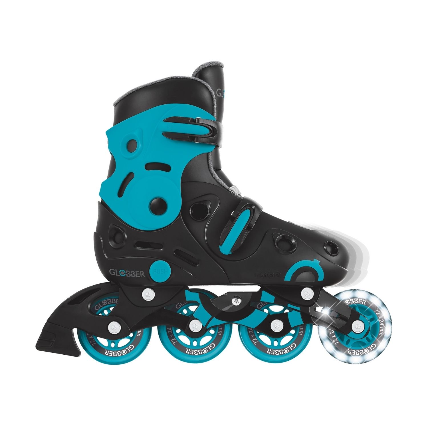PATINES LINEALES GO SKATES CELESTE
 
NEGRO - 4