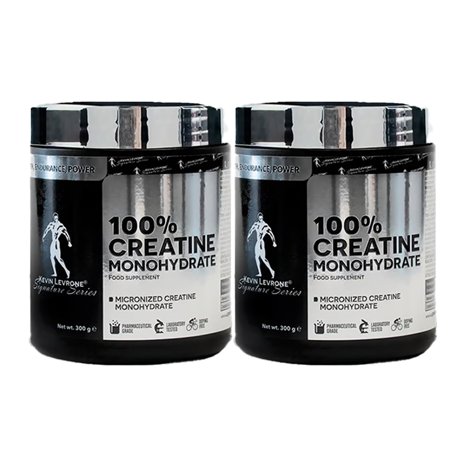 PACK X2 CREATINA MONOHIDRATADA KEVIN LEVRONE 300GR - 3