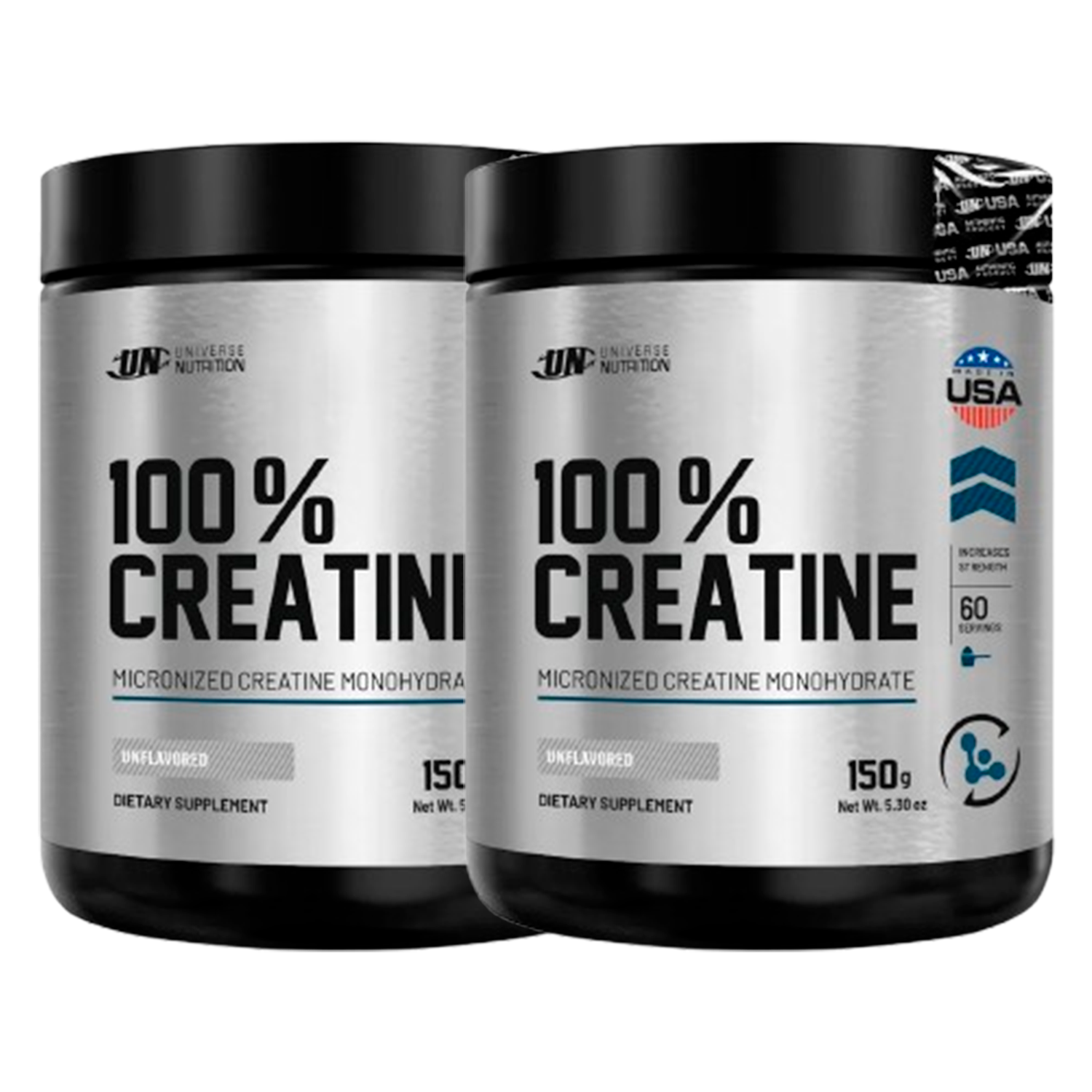 PACK X2 CREATINA MONOHIDRATADA UNIVERSE NUTRITION 150GR - 1