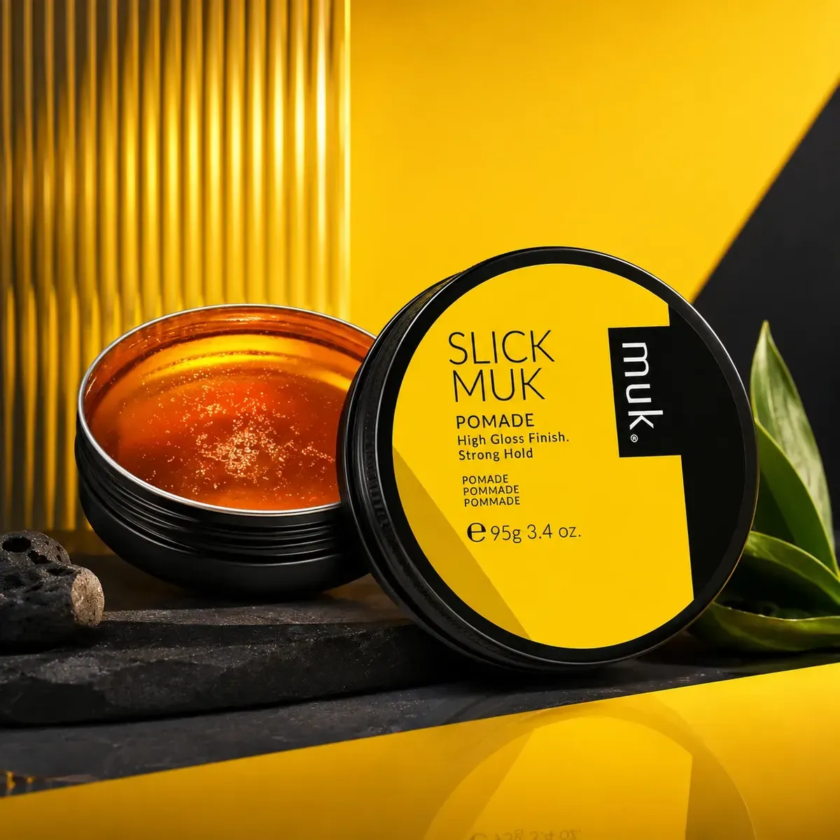 MUK HAIRCARE SLICK POMADA 95GR ALTO BRILLO FIJACIÓN FUERTE - 3