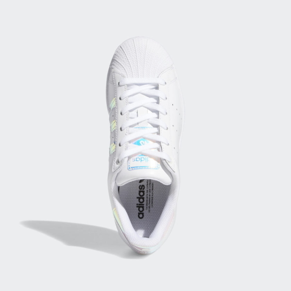ZAPATILLAS ADIDAS SUPERSTAR J 'BLANCAS IRIDISCENTES' FX7594 - 5