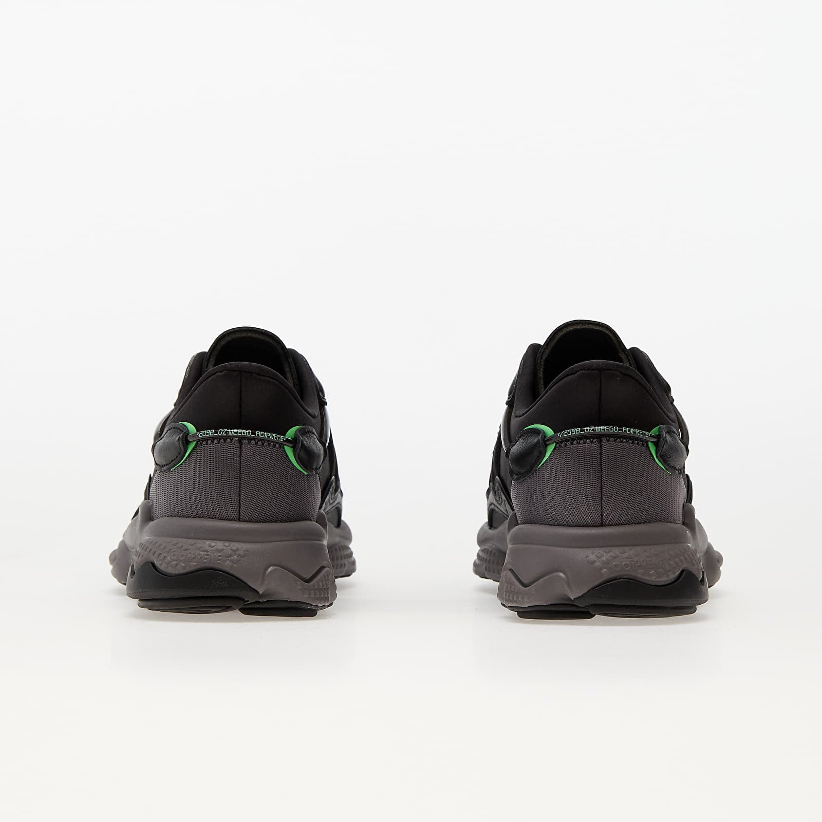 ZAPATILLA ADIDAS OSWEEGO BLACK CHARCOAL SCREAMING GREEN HR1168_A
