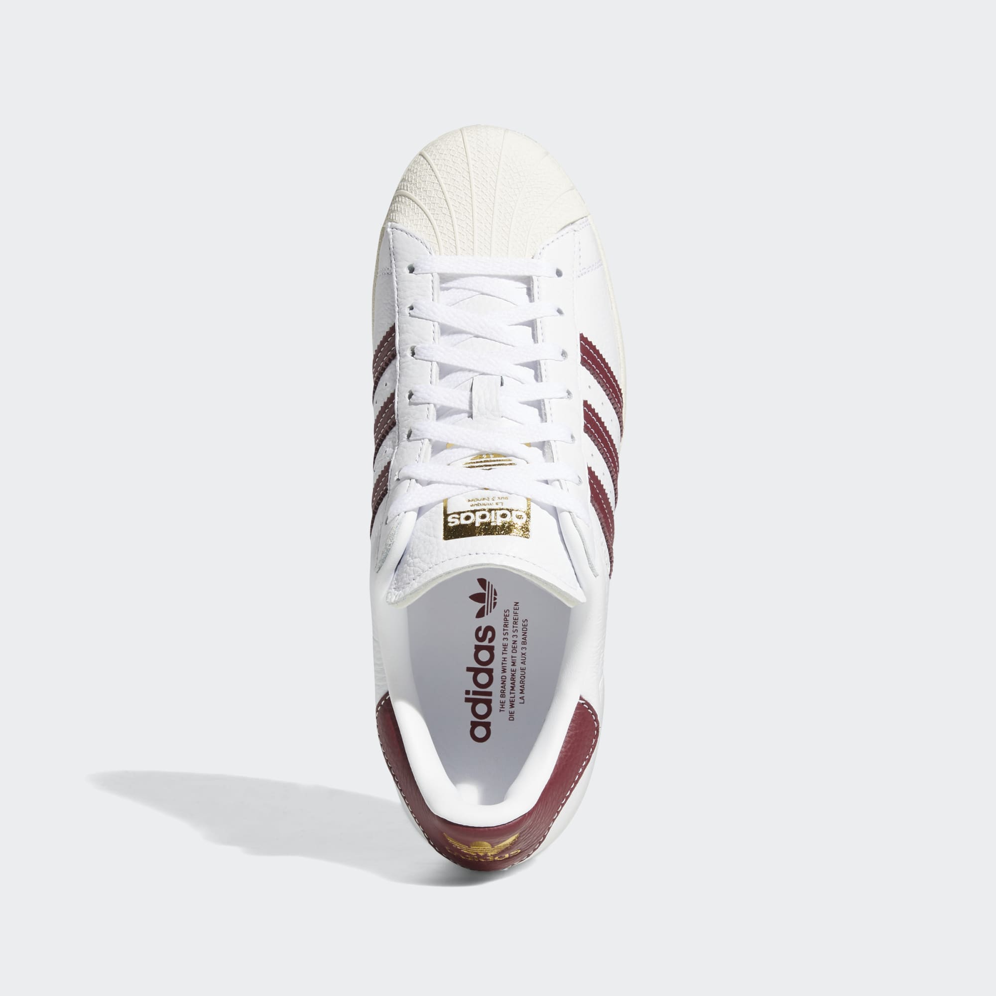 ZAPATILLA SUPERSTAR WHITE/BURGUNDY_GZ1603_AD - 2