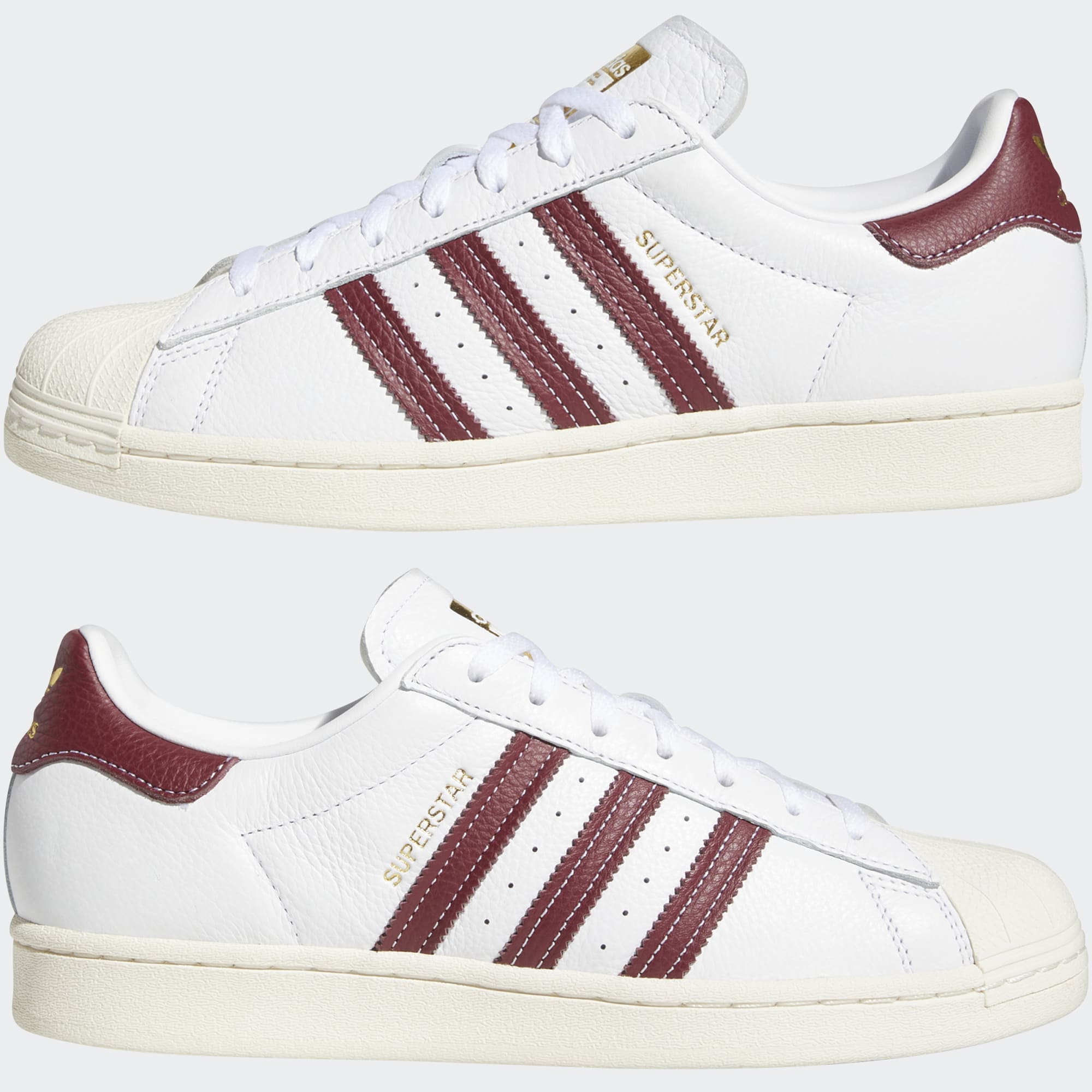 ZAPATILLA SUPERSTAR WHITE/BURGUNDY_GZ1603_AD - 6