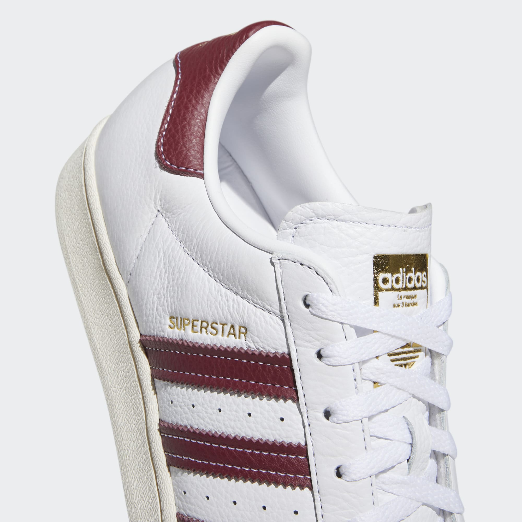 ZAPATILLA SUPERSTAR WHITE/BURGUNDY_GZ1603_AD - 7