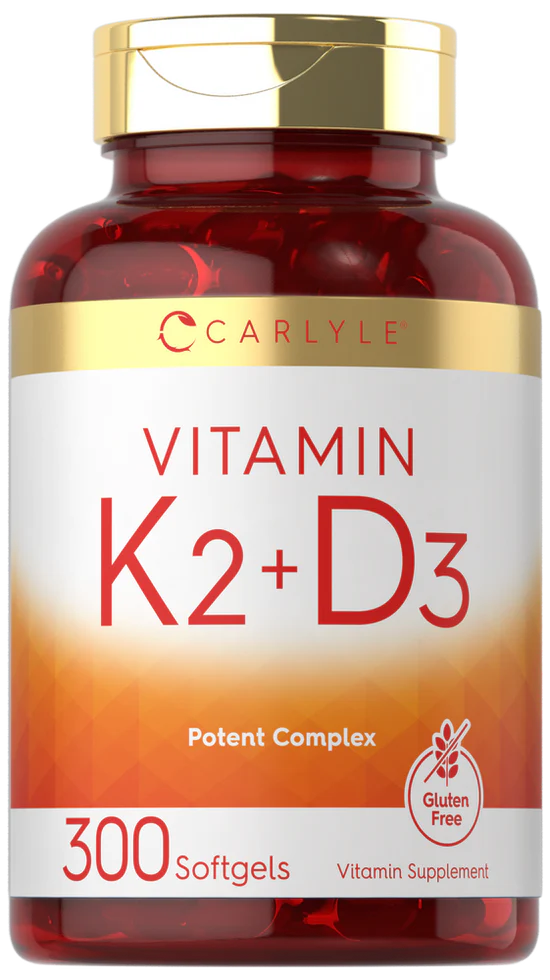 VITAMINA K2 CON D3 CARLYLE 300 CÁPSULAS BLANDAS - 1