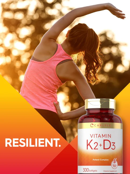 VITAMINA K2 CON D3 CARLYLE 300 CÁPSULAS BLANDAS - 4