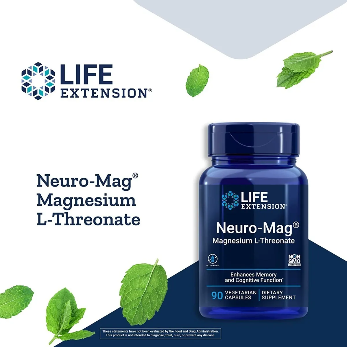 NEURO-MAG: MAGNESIO L-THREONATO EN CÁPSULAS LIFE EXTENSION SIN SABOR - 2