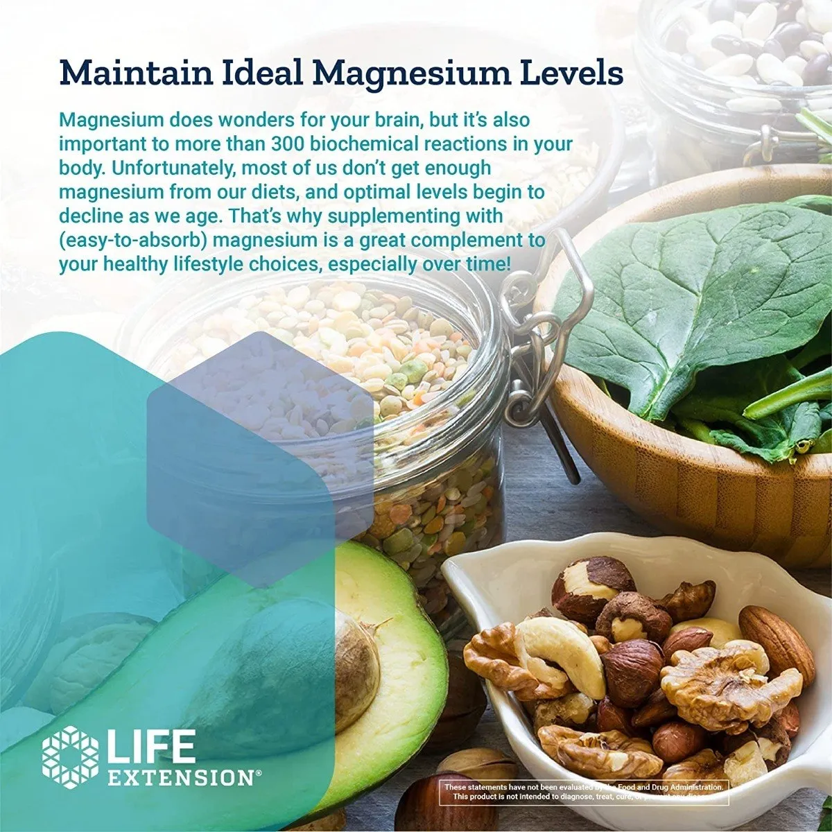 NEURO-MAG: MAGNESIO L-THREONATO EN CÁPSULAS LIFE EXTENSION SIN SABOR - 4