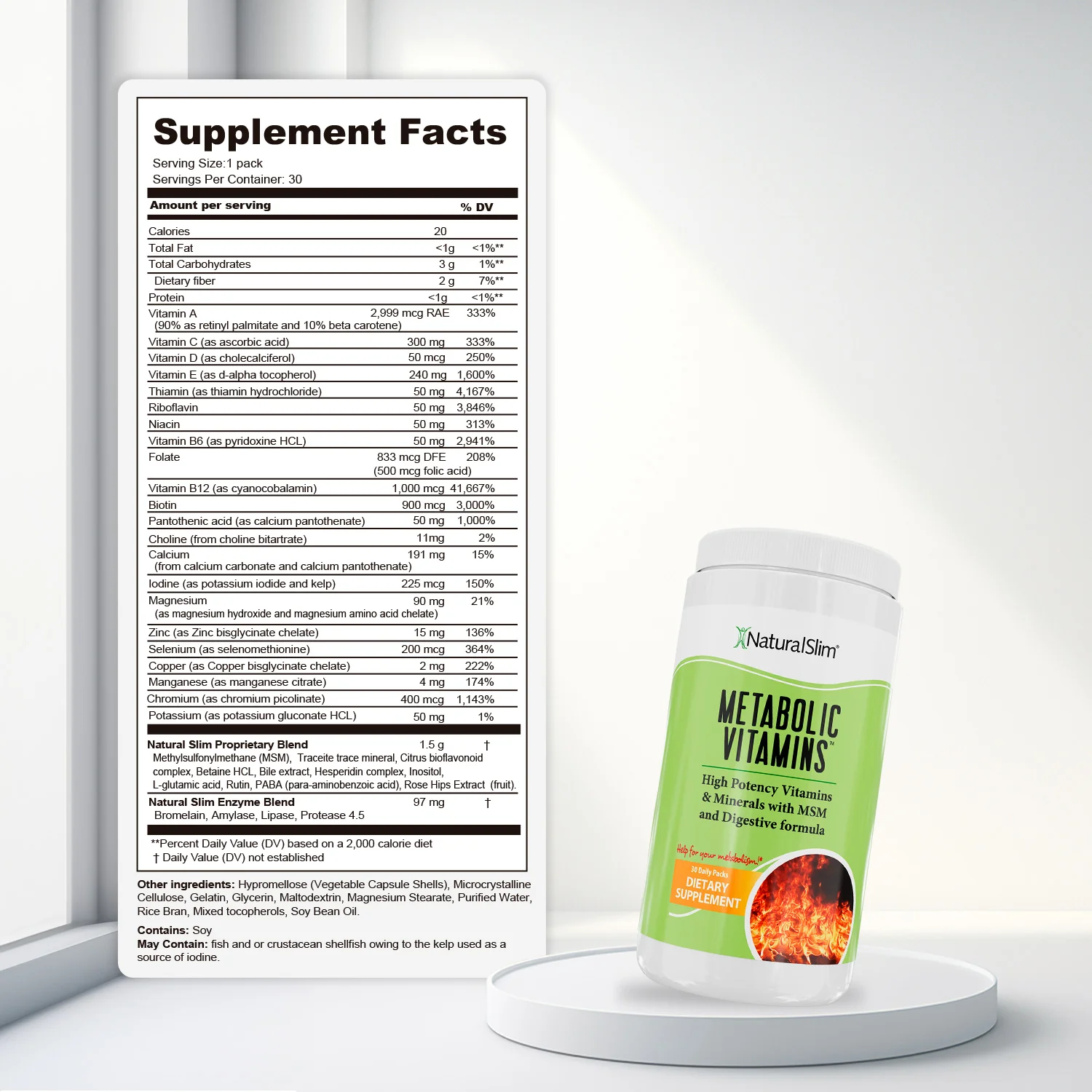 METABOLIC VITAMINS | FRANK SUÁREZ | NATURALSLIM USA SIN SABOR - 2
