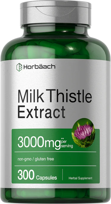 HORBACH MILK THISTLE 3000MG CÁPSULAS SUPLEMENTO CARDO MARINO 300 CAPSULAS - 1