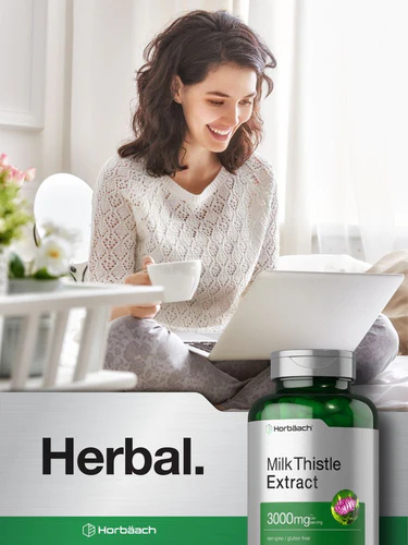 HORBACH MILK THISTLE 3000MG CÁPSULAS SUPLEMENTO CARDO MARINO 300 CAPSULAS - 4
