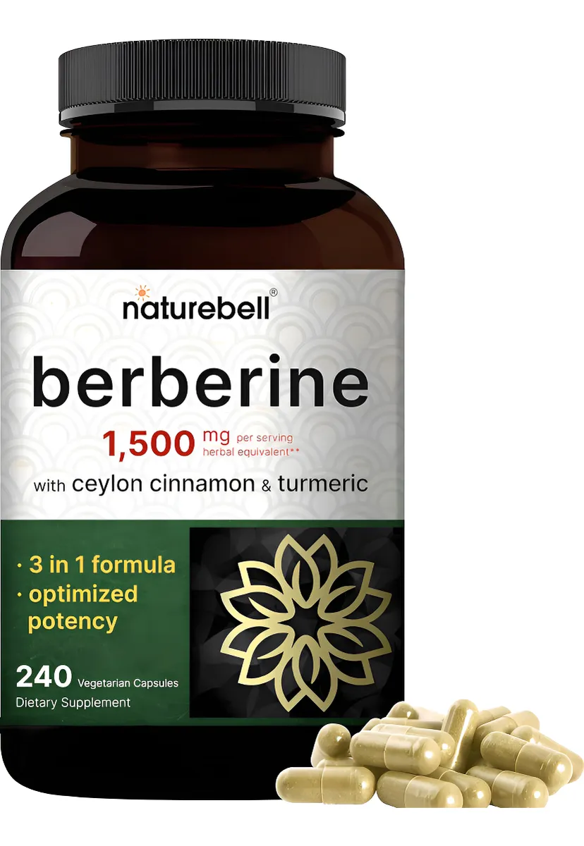 NATUREBELL BERBERINA + CANELA CEYLÁN 240 CÁPSULAS NATURAL VEGANO - 1