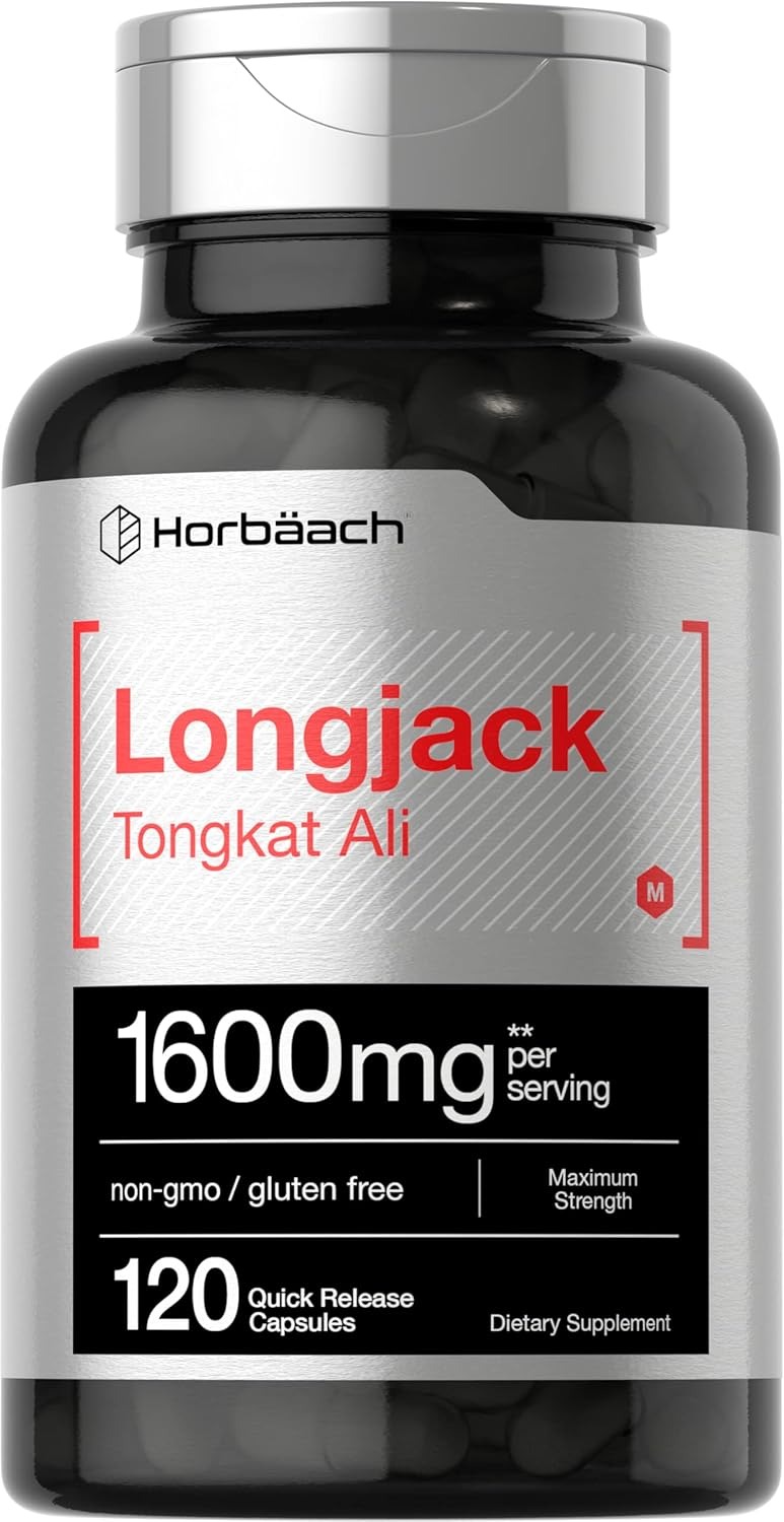 LONGJACK TONGKAT ALI 1600 MG – HORBÄACH 120 CÁPSULAS MAXIMA POTENCIA - 1