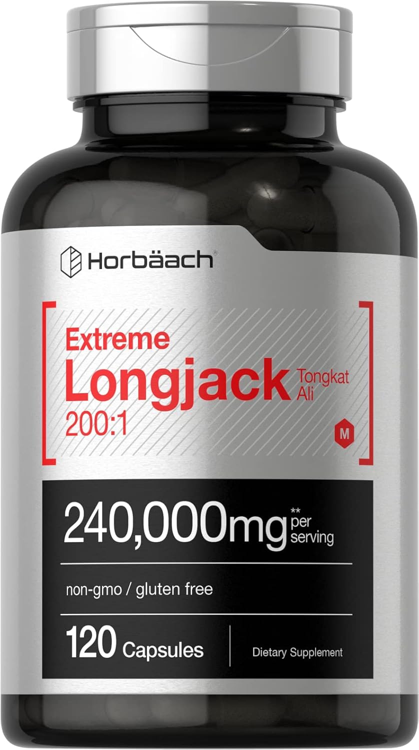 HORBAACH EXTREME TONGKAT ALI 240.000 MG CÁPSULAS SIN SABOR 120 UNIDADES - 1