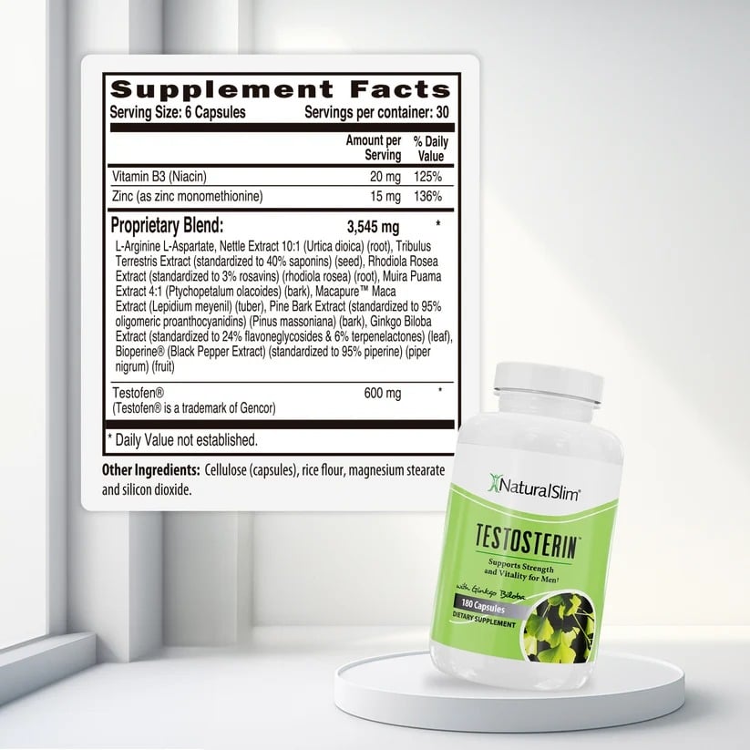 TESTOSTERIN NATURALSLIM FRANK SUÁREZ SUPLEMENTO PARA HOMBRES CON TESTOFEN - 2