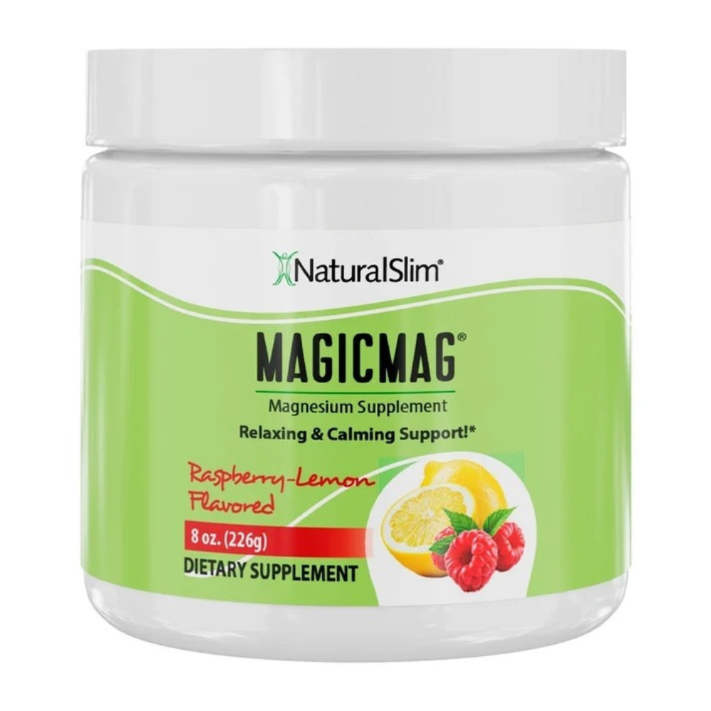 MAGICMAG NATURALSLIM FRAMBUESA LEMON CITRATO DE MAGNESIO EN POLVO 8 OZ - 1