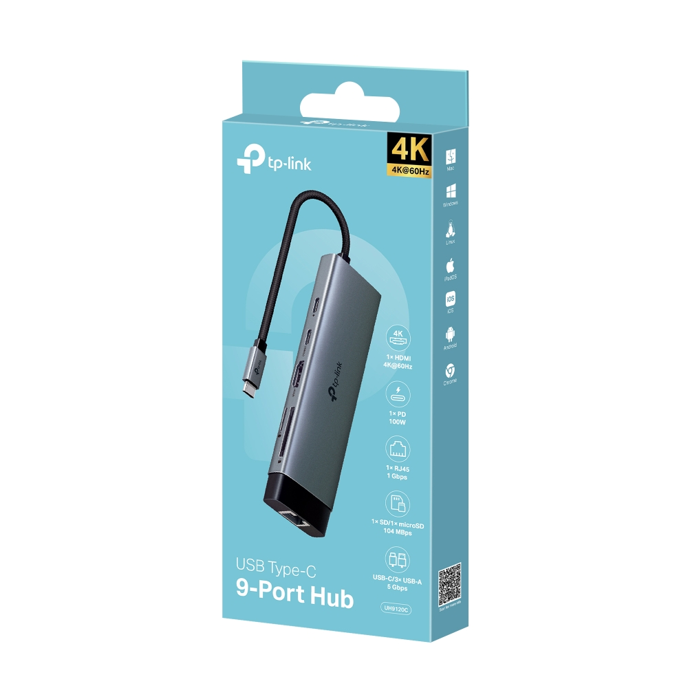 HUB USB TIPO C 9 IN 1 TP-LINK UH9120C 4K-60HZ - 1