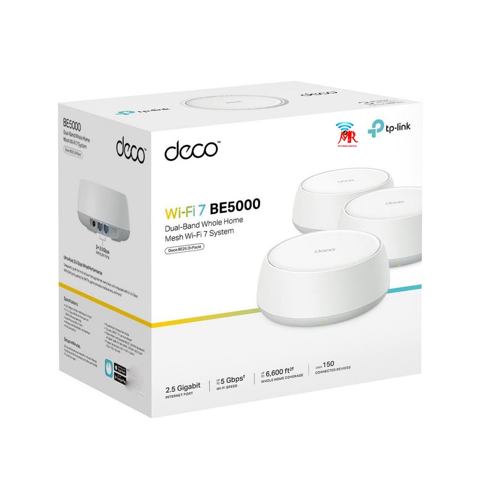 DECO MESH BE25WI-FI 7 DUAL BANDA 3PACK TP-LINK - 1