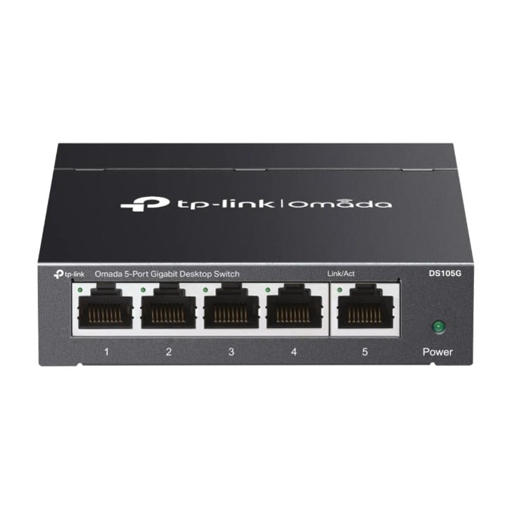 SWITCH GIGABIT 5 PUERTOS TP-LINK DS105G OMADA HOGAR OFICINA - 1