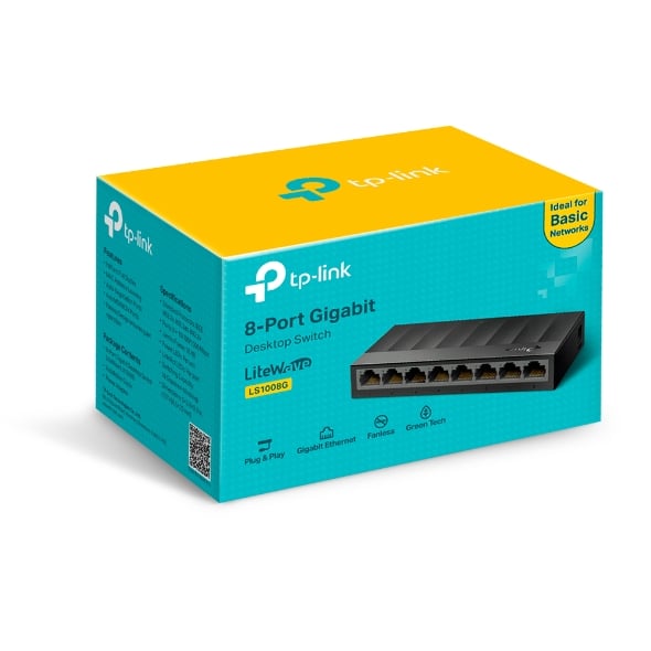 LS1008G SWITCH GIGABIT DE 8 PUERTOS 1000MBPS TP-LINK - 1