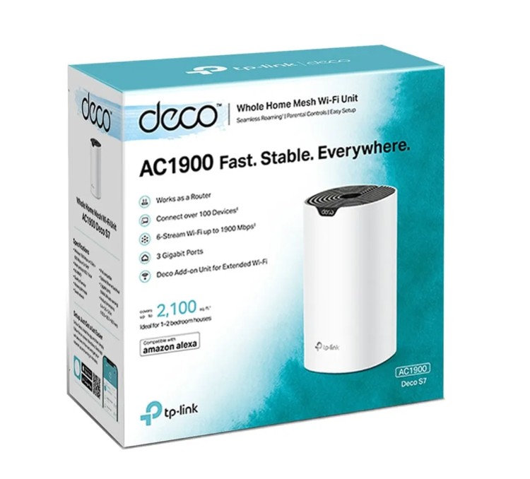 DECO S7 1PACK WIFI MESH DUAL BANDA AC1900 TP-LINK - 1