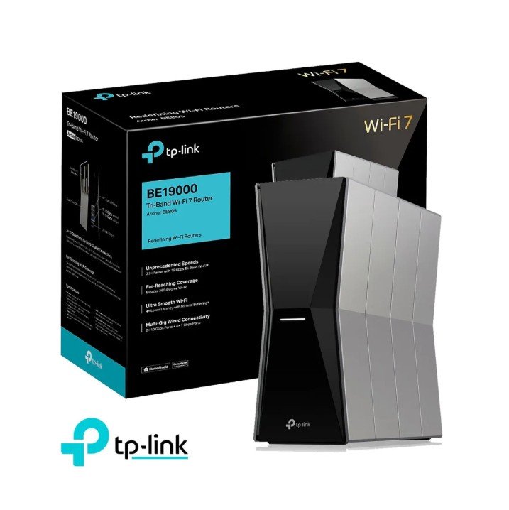 TP-LINK ARCHER BE805 WI-FI 7 ROUTER TRI-BAND BE19000 - 1