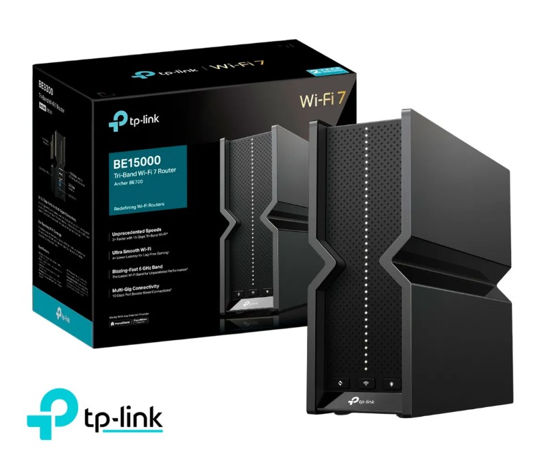 TP-LINK ROUTER ARCHER BE700 BE15000 TRIPLE BANDA WI-FI 7 EASY MESH - 1