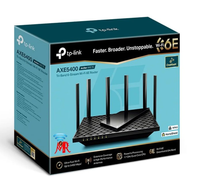 ARCHER AXE75 ROUTER GIGABIT WI-FI 6E AXE5400 AI DE TRIPLE BANDA - 1