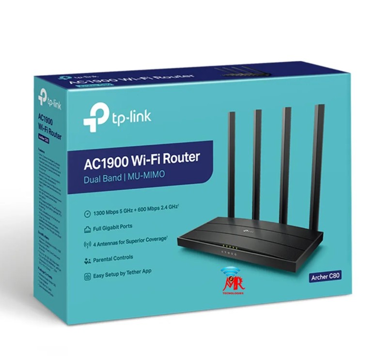 ARCHER C80 ROUTER TP-LINK DUAL BANDA AC1900 GIGABIT MU-MIMO - 1