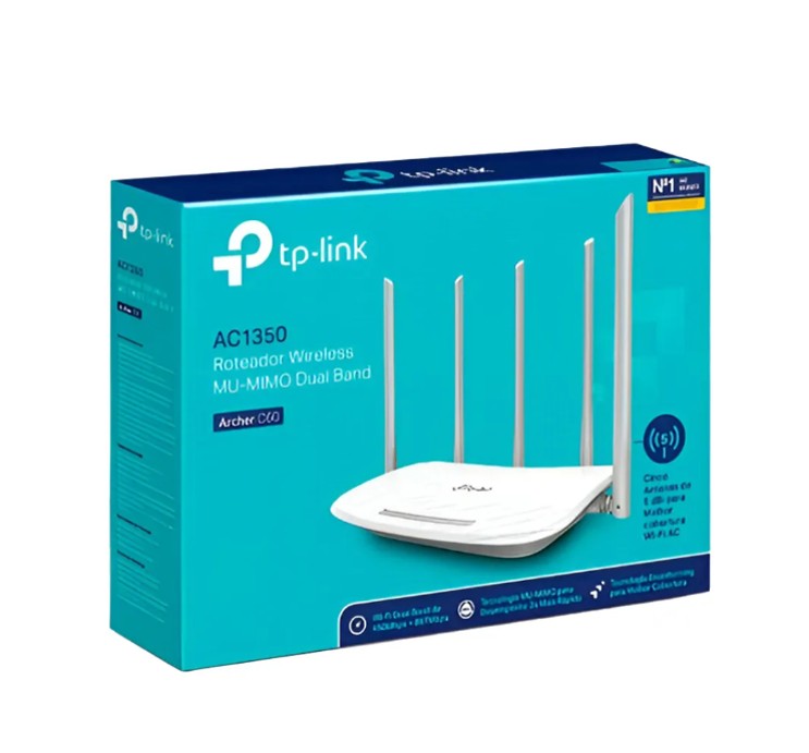 TP-LINK - ROUTER ARCHER C60 WIRELESS DUAL BAND AC1350 - 1