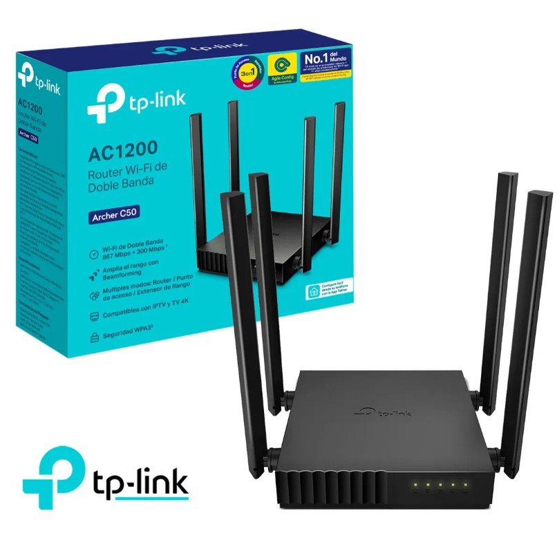 TP-LINK ROUTER INALÁMBRICO ARCHER C20 AC750 DOBLE BANDA 5 GHZ 2,4 GHZ - 1