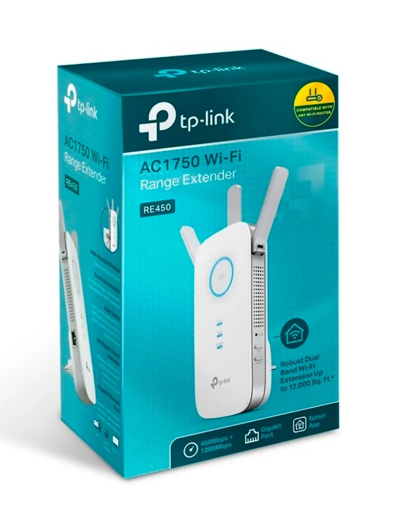 RE450 EXTENSOR DE RANGO WI-FI AC1750 ONEMESH - 1