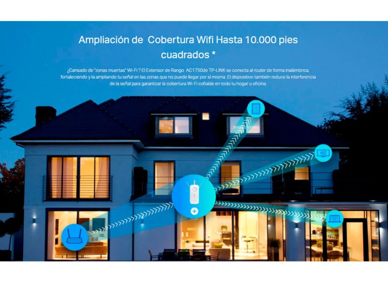 RE450 EXTENSOR DE RANGO WI-FI AC1750 ONEMESH - 2