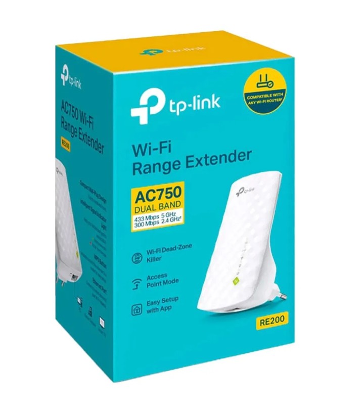 RE200 EXTENSOR DE RANGO DUAL BANDA 24GHZ Y 5GHZ WI-FI AC750 - 1