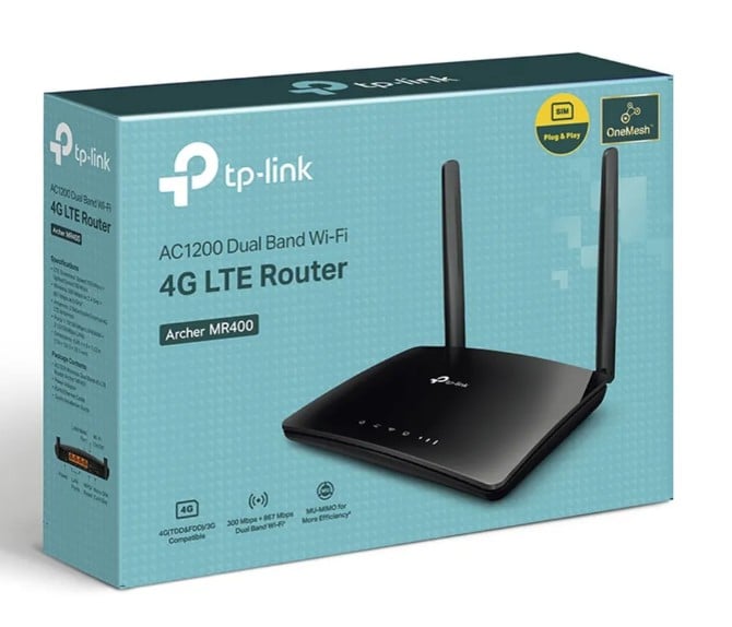 ROUTER 4G LTE TP-LINK ARCHER MR400 AC1200 DOBLE BANDA - 1