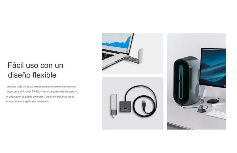 TP-LINK ARCHER TX50UH ADAPTADOR USB INALÁMBRICO WI-FI 6 AX3000 - 2