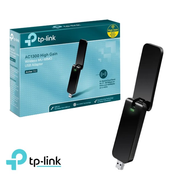 TP-LINK ADAPTADOR USB INALÁMBRICO 2 BANDAS ARCHER T4U AC1300 - 1
