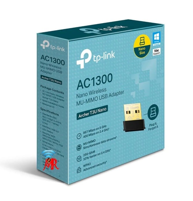 ARCHER T3U NANO ADAPTADOR USB MU-MIMO INALÁMBRICO AC1300 - 1