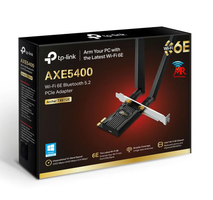 ARCHER TXE72E ADAPTADOR PCIE AXE5400 WI-FI 6E - 1