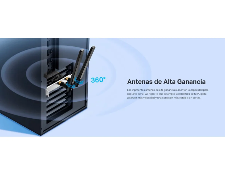 TP-LINK ARCHER TX55E ADAPTADOR PCIE WI-FI 6 BLUETOOTH 5.2 AX3000 - 2