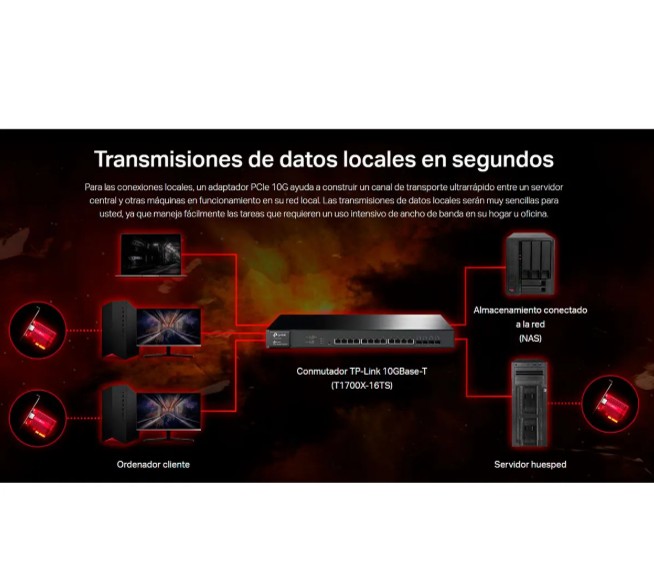 TP-LINK TX401 ADAPTADOR DE RED PCI EXPRESS DE 10 GIGABITS - 2