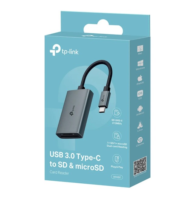 LECTOR DE TARJETAS TIPO-C A SD Y MICROSD TP-LINK UA440C - 1