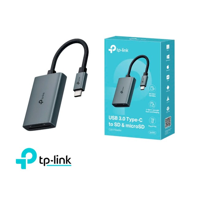 LECTOR DE TARJETAS TP-LINK UA430C USB 3.0 TIPO-C A SD Y MICROSD 3.0 - 1