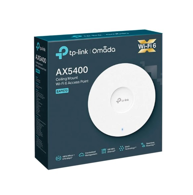 TP-LINK - ACCESS POINT EAP670 AX5400 GIGABIT WI-FI 6 OMADA - 1